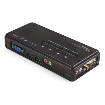 KVM StarTech.com - 4 Puertos VGA - 2x USB 2.0 - 4x 3.5mm - SV411KUSB