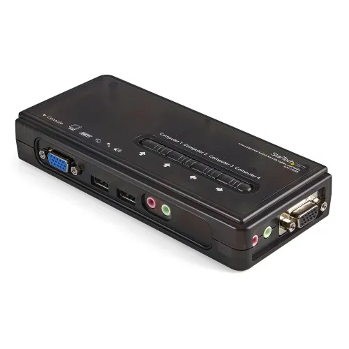 KVM StarTech.com - 4 Puertos VGA - 2x USB 2.0 - 4x 3.5mm - SV411KUSB KVM StarTech.com - 4 Puertos VGA - 2x USB 2.0 - 4x 3.5mm - SV411KUSB