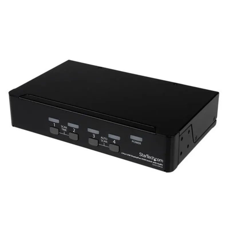 KVM StarTech.com - 4 Puertos DisplayPort - USB - 3.5 mm - SV431DPUA