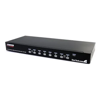 Conmutador Switch KVM StarTech.com SV831DUSBAU - 8 Puertos VGA - USB A - Audio - 1U Rack - SV831DUSBAU