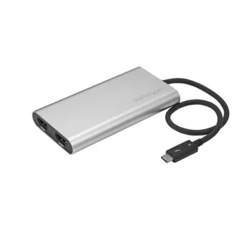 Adaptador de Vídeo StarTech.com - ThunderBolt 3 - USB-C a Doble HDMI - 4K 60Hz - Mac y Win - TB32HD24K60