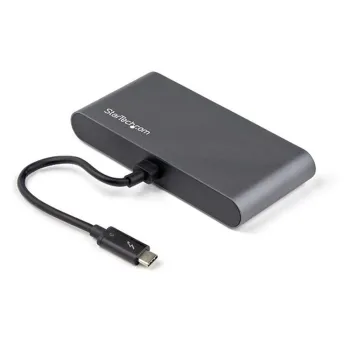 Mini Docking Station StarTech.com TB3DKM2HDL - Thunderbolt 3 - 2 Puertos HDMI - TB3DKM2HDL