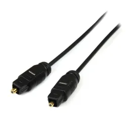 Cable StarTech.com 4.5m TosLink de Audio Digital Óptico SPDIF Delgado - Negro - THINTOS15 Cable StarTech.com 4.5m TosLink de Audio Digital Óptico SPDIF Delgado - Negro - THINTOS15