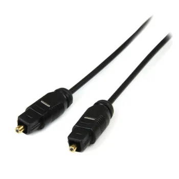Cable StarTech.com 4.5m TosLink de Audio Digital Óptico SPDIF Delgado - Negro - THINTOS15