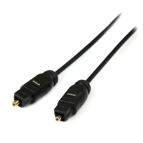 Cable StarTech.com 4.5m TosLink de Audio Digital Óptico SPDIF Delgado - Negro - THINTOS15 Cable StarTech.com 4.5m TosLink de Audio Digital Óptico SPDIF Delgado - Negro - THINTOS15