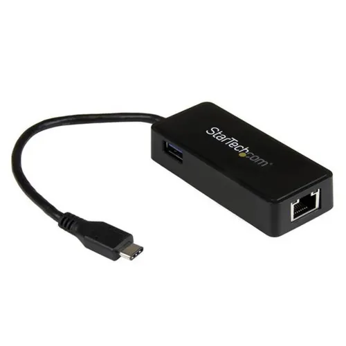 Adaptador de Red StarTech.com - Puerto Gigabit a USB - USB Tipo C - Puerto USB Extra - US1GC301AU Adaptador de Red StarTech.com - Puerto Gigabit a USB - USB Tipo C - Puerto USB Extra - US1GC301AU