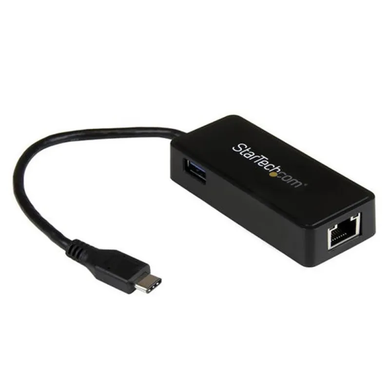 Adaptador de Red StarTech.com - Puerto Gigabit a USB - USB Tipo C - Puerto USB Extra - US1GC301AU