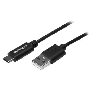 Cable Adaptador StarTech.com USB2AC50CM - USB tipo C a USB tipo A - Macho a Macho - 0.5m - Negro - USB2AC50CM