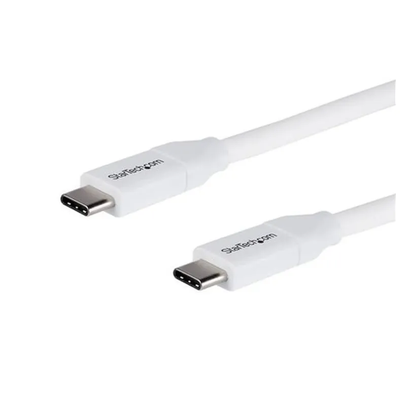 Cable StarTech.com USB2C5C2MW - USB-C - 2Mts - Blanco - USB2C5C2MW