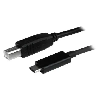 Cable USB StarTech.com - USB-C a USB-B - 1m - Negro - USB2CB1M