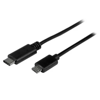 Cable Adaptador StarTech.com - USB-C a USB Micro-B - 2 Mts - Negro - USB2CUB2M