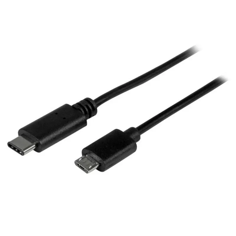 Cable Adaptador StarTech.com - USB-C a USB Micro-B - 2 Mts - Negro - USB2CUB2M