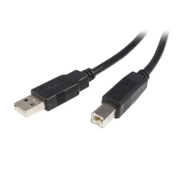 Cable StarTech.com USB2HAB5M - USB A a USB B - 5m - Hasta 480 Gbps - Para Impresora - Negro - USB2HAB5M