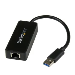 Adaptador Tarjeta de Red StarTech.com - Ethernet - 1 Puerto RJ45 - Externa USB 3.0 - Negro - USB31000SPTB Adaptador Tarjeta de Red StarTech.com - Ethernet - 1 Puerto RJ45 - Externa USB 3.0 - Negro - USB31000SPTB