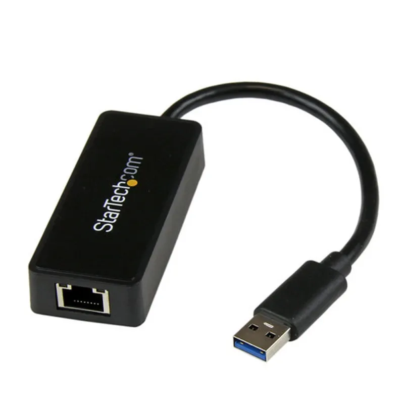 Adaptador Tarjeta de Red StarTech.com - Ethernet - 1 Puerto RJ45 - Externa USB 3.0 - Negro - USB31000SPTB