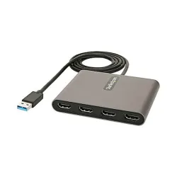 Adaptador de Video StarTech.com - USB 3.0 a 4xHDMI - 1Mts - Gris - USB32HD4 Adaptador de Video StarTech.com - USB 3.0 a 4xHDMI - 1Mts - Gris - USB32HD4
