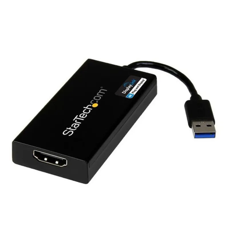 Adaptador de Vídeo StarTech.com - USB 3.0 a HDMI - 4K - Multi Monitor - Negro - USB32HD4K