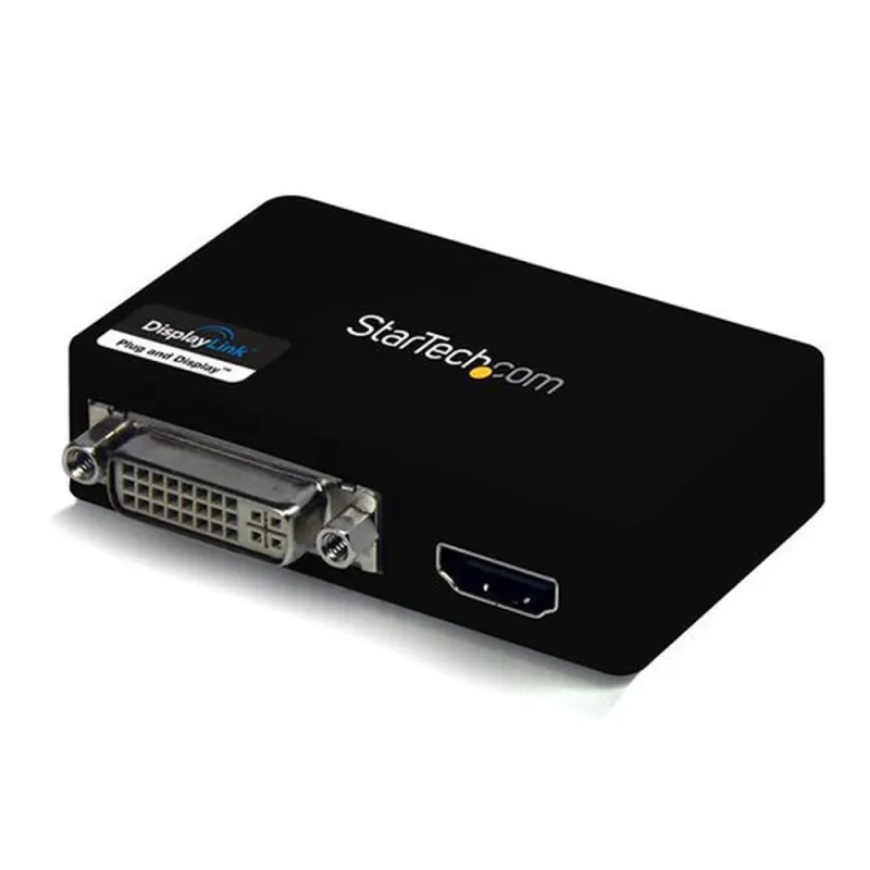 Adaptador de Vídeo Externo - Conecta USB 3.0 a HDMI y DVI StarTech.com - Tarjeta Gráfica Externa - Cable Dual Head - 2048x1152 - USB32HDDVII