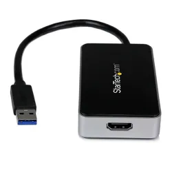 Adaptador StarTech.com - Conecta USB 3.0 a HDMI con Hub USB 1 Puerto - Cable - 1080p - USB32HDEH Adaptador StarTech.com - Conecta USB 3.0 a HDMI con Hub USB 1 Puerto - Cable - 1080p - USB32HDEH
