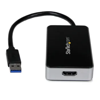 Adaptador StarTech.com - Conecta USB 3.0 a HDMI con Hub USB 1 Puerto - Cable - 1080p - USB32HDEH