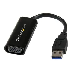 Adaptador de Video StarTech.com - USB 3.0 a VGA - Negro - USB32VGAES Adaptador de Video StarTech.com - USB 3.0 a VGA - Negro - USB32VGAES
