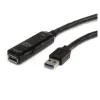 Cable Extensor StarTech.com USB3AAEXT10M - USB 3.0 - 10m - Macho a Hembra - Negro - USB3AAEXT10M