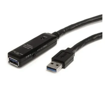 Cable Extensor StarTech.com USB3AAEXT10M - USB 3.0 - 10m - Macho a Hembra - Negro - USB3AAEXT10M