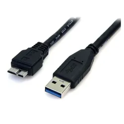 Cable USB 3.0 Startech.com - Micro USB B a USB A - Macho a Macho - 50cm - USB3AUB50CMB Cable USB 3.0 Startech.com - Micro USB B a USB A - Macho a Macho - 50cm - USB3AUB50CMB