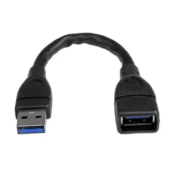 Cable Extensor StarTech.com - USB 3.0 - Alargador - SuperSpeed - Negro - USB3EXT6INBK