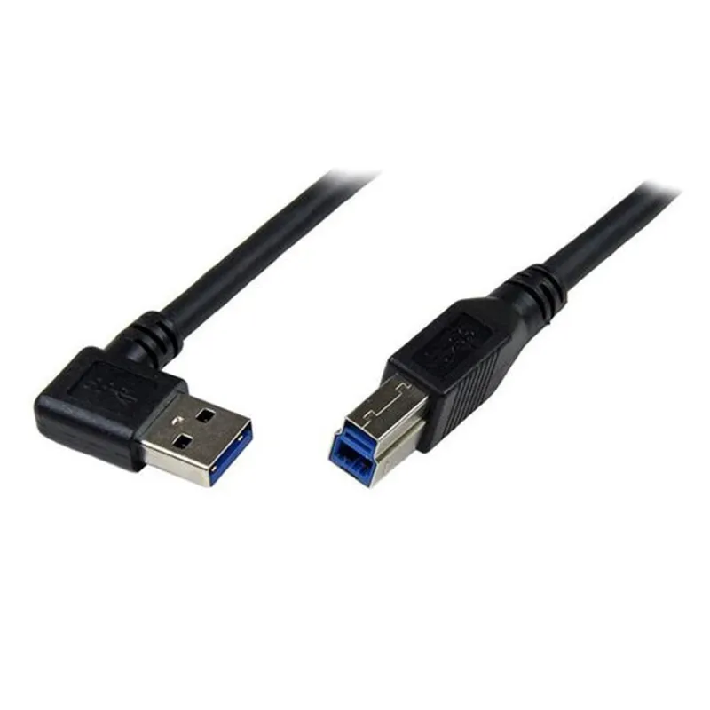 Cable StarTech.com USB3SAB1MRA - USB B a USB A - 1M - Macho - Ángulo a la Derecha - USB3SAB1MRA
