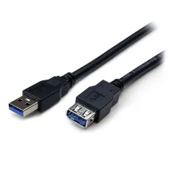 Cable StarTech.com - 1m - Extensión Alargador USB 3.0 SuperSpeed - Macho a Hembra USB A - Extensor - Negro - USB3SEXT1MBK Cable StarTech.com - 1m - Extensión Alargador USB 3.0 SuperSpeed - Macho a Hembra USB A - Extensor - Negro - USB3SEXT1MBK