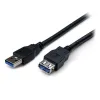 Cable Extensor USB StarTech.com - USB 3.0 - 2m  - USB a Macho a Hembra - USB3SEXT2MBK
