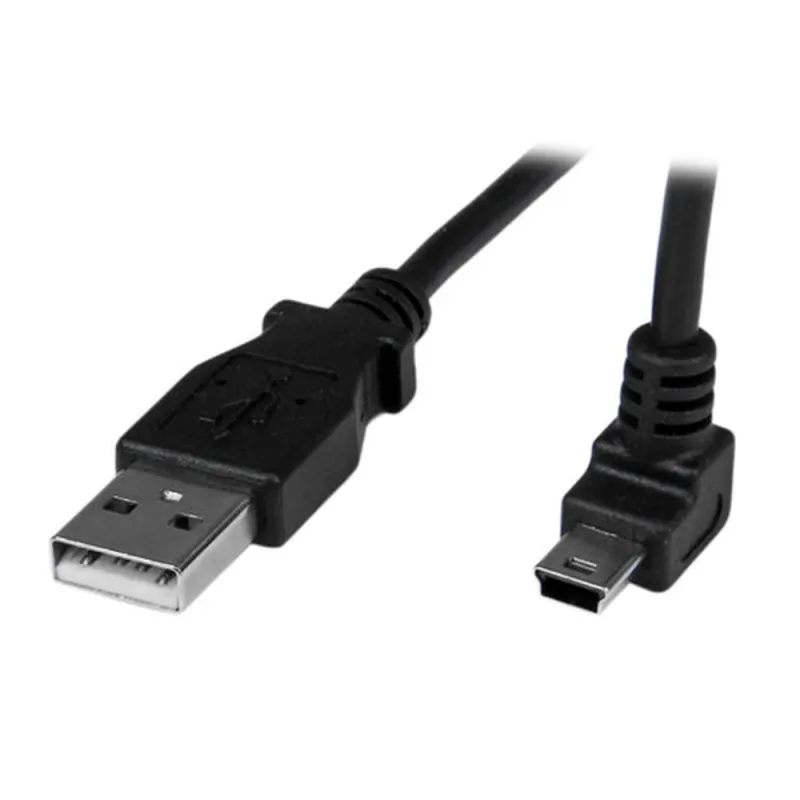 Cable StarTech.com USBAMB1MU - Mini USB B a USB A - Acodado Arriba - 1metro - USBAMB1MU