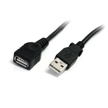 Cable USB StarTech.com - USB 2.0 - USB A - 3 Mts - Macho - Hembra - Negro - USBEXTAA10BK