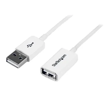 Cable StarTech.com 3m Extension Alargador USB 2.0 Macho a Hembra - Blanco - USBEXTPAA3MW