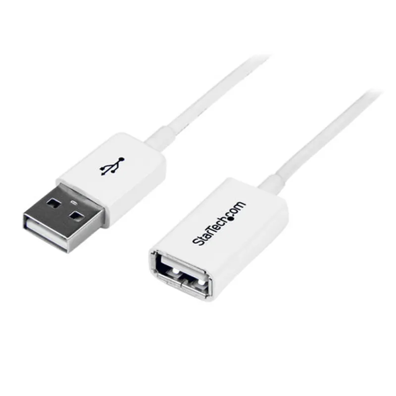 Cable StarTech.com 3m Extension Alargador USB 2.0 Macho a Hembra - Blanco - USBEXTPAA3MW