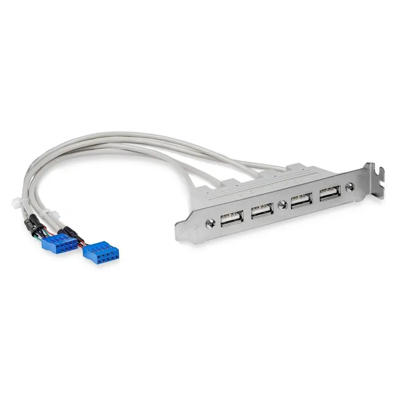 Tarjeta de Expansión StarTech.com - IDC - 4x USB 2.0 - USBPLATE4