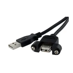 Cable StarTech.com USB 2.0 para Montaje en Panel Macho a Hembra USB A - 91cm - USBPNLAFAM3 Cable StarTech.com USB 2.0 para Montaje en Panel Macho a Hembra USB A - 91cm - USBPNLAFAM3