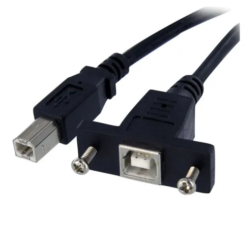 Cable StarTech.com USB 2.0 para Montaje en Panel Macho a Hembra USB B - 90cm - USBPNLBFBM3 Cable StarTech.com USB 2.0 para Montaje en Panel Macho a Hembra USB B - 90cm - USBPNLBFBM3