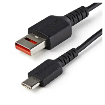 Cable de Carga StarTech.com - USB-A a USB-C - 1M - Con Bloqueo de Datos - USBSCHAC1M