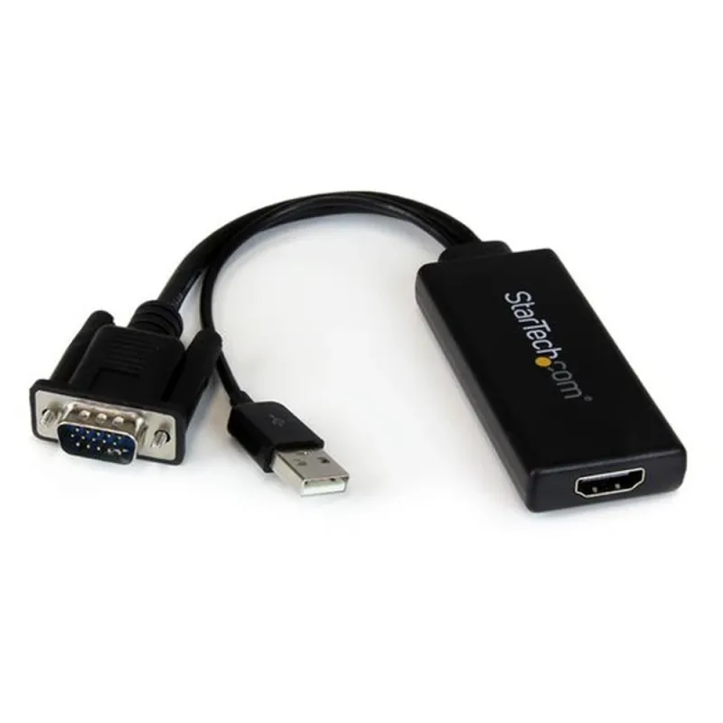 Convertidor StarTech.com VGA2HDU - VGA a HDMI - Negro - VGA2HDU