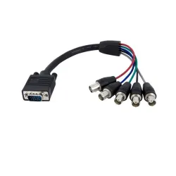 Cable StarTech.com - 30cm - Coaxial VGA a 5 Bnc Rgbhv - Para Monitor - VGABNCMF1 Cable StarTech.com - 30cm - Coaxial VGA a 5 Bnc Rgbhv - Para Monitor - VGABNCMF1