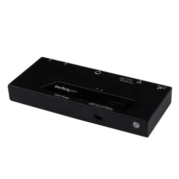 Switch StarTech.com VS221HDQ - 2 Puertos HDMI con Conmutado Automático y Prioritario - 1080p - Negro - VS221HDQ