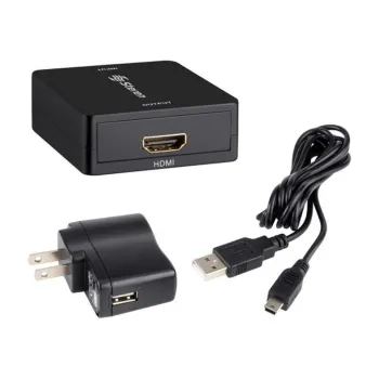 Convertidor Steren 208-144 - VGA a HDMI - Full HD - 3.5 mm - Negro - 208-144