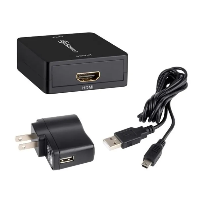 Convertidor Steren 208-144 - VGA a HDMI - Full HD - 3.5 mm - Negro - 208-144