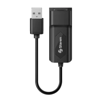 Adaptador Steren 506-430 - USB a Fast Ethernet - Windows, MAC y Linux - Negro - 506-430