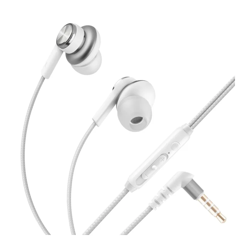 Auriculares Steren AUD-336 - Alámbricos - 3.5mm - Blanco - AUD-336