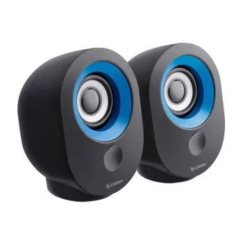 Bocina Steren RoundEdge - Alámbrico - 70W PMPO - Negro con Azul - BOC-068