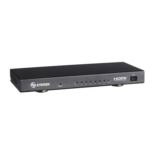 Switch de Vídeo Steren BOS-408 - 8x HDMI - Negro - BOS-408 Switch de Vídeo Steren BOS-408 - 8x HDMI - Negro - BOS-408
