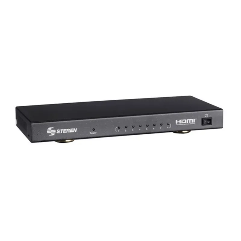 Switch de Vídeo Steren BOS-408 - 8x HDMI - Negro - BOS-408